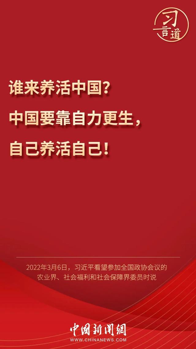 習言道丨習近平為何再答“誰來養(yǎng)活中國”？