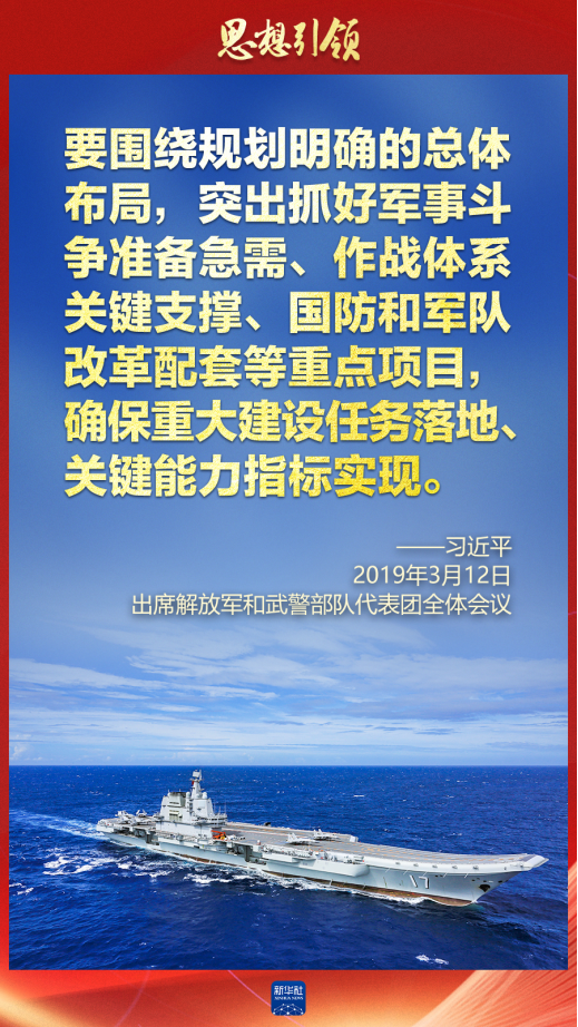 思想引領(lǐng)｜兩會上，習(xí)主席這樣談強軍之路