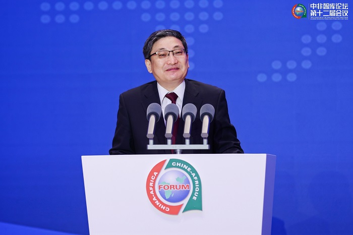 中國政府非洲事務(wù)特別代表劉豫錫在中非智庫論壇第十二屆會議開幕式上發(fā)表致辭。主辦方供圖