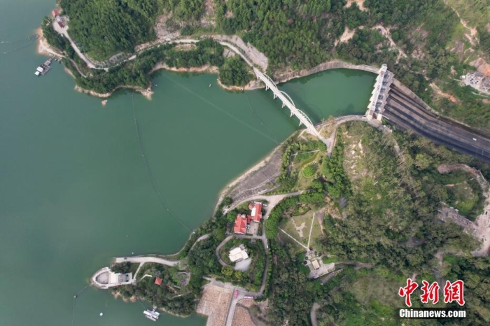 資料圖：俯瞰福建向金門供水工程水源地——泉州山美水庫(kù)。王東明 攝