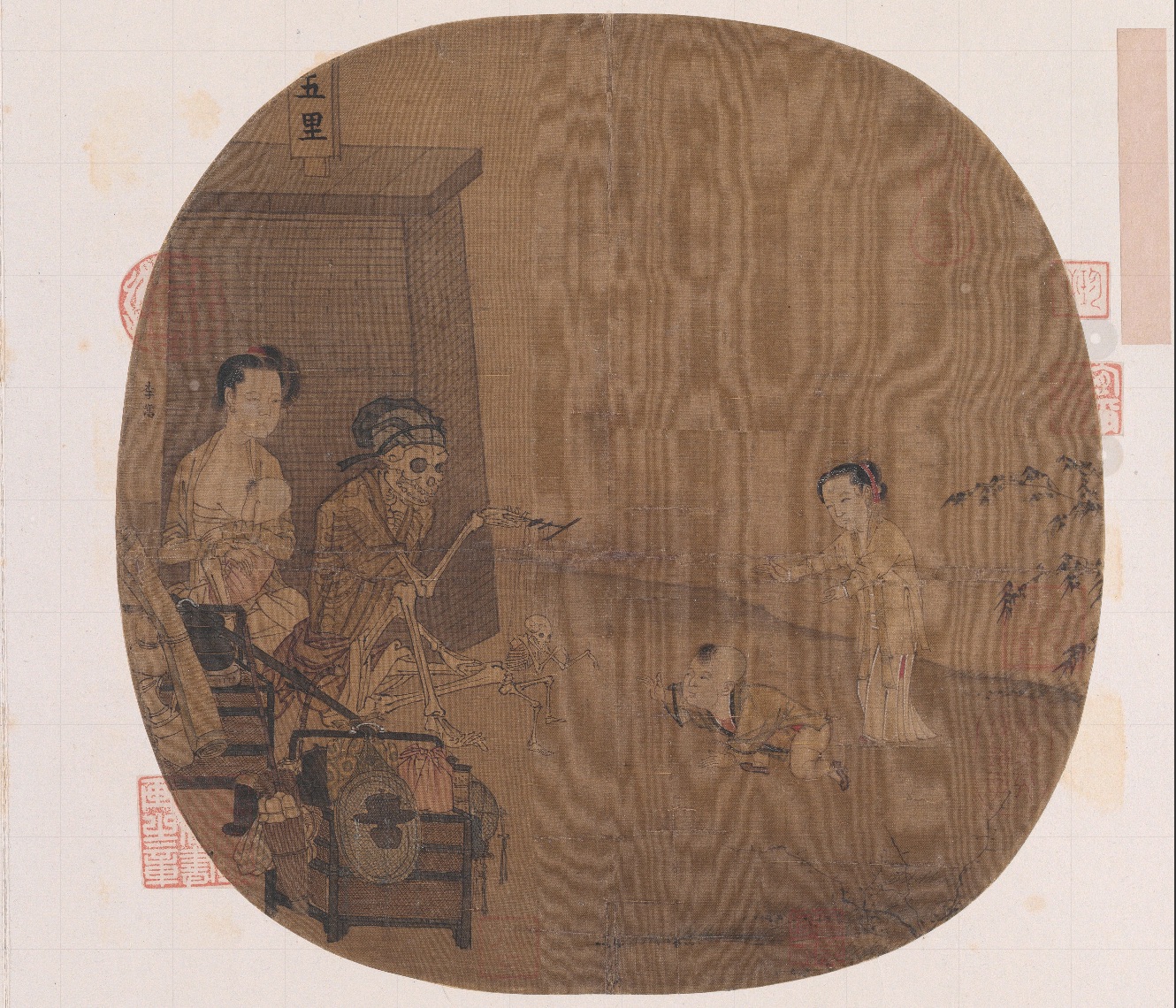 南宋名畫《骷髏幻戲圖》。圖片來源：故宮博物院官方網(wǎng)站