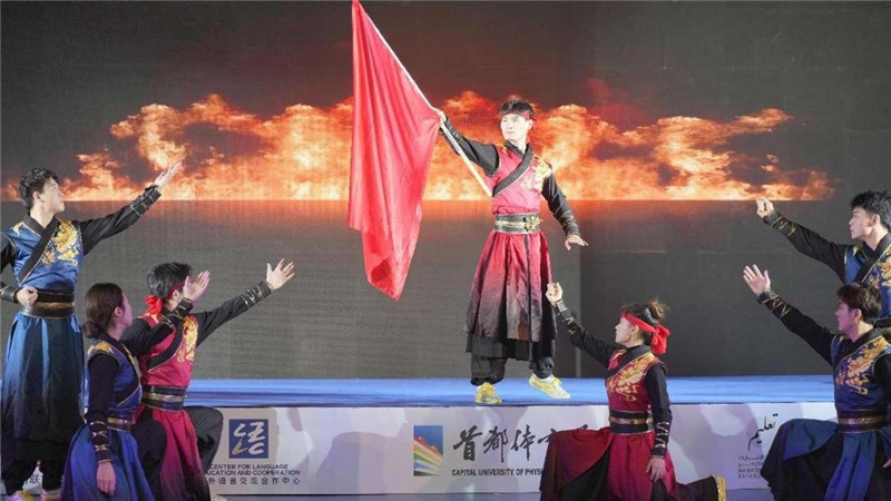圖為“華夏風(fēng) 功夫情”演出場景，中國駐阿聯(lián)酋大使館供圖