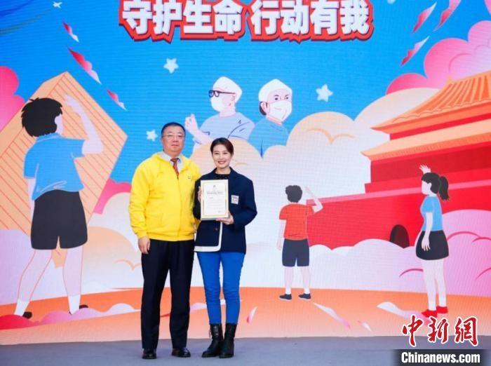 演員周海媚受邀參與公益活動(dòng)?！」鶆P敏 攝