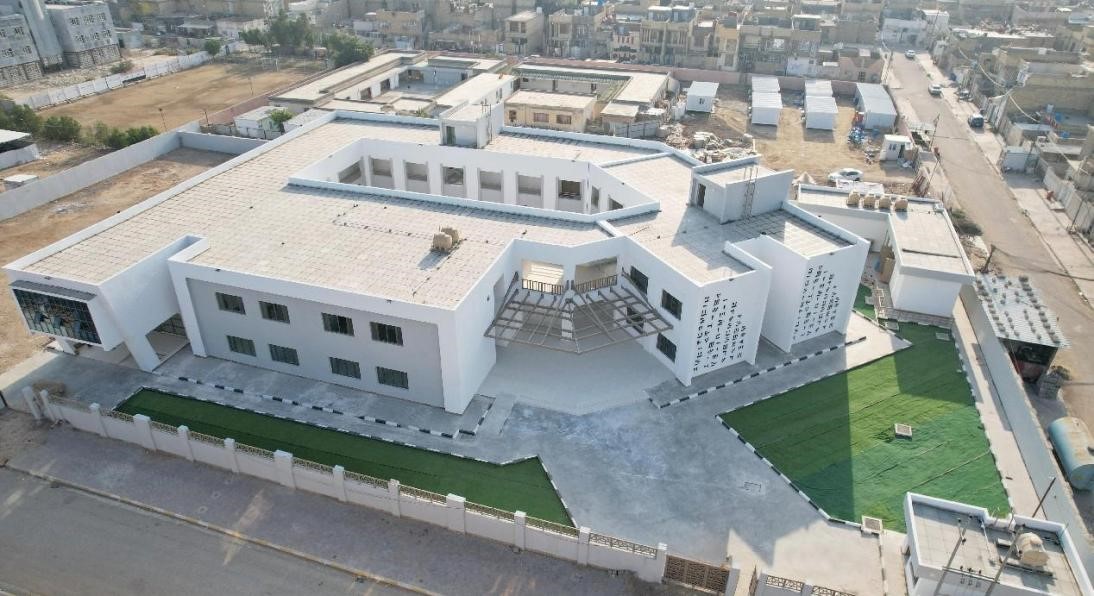 中國電建承建了679所伊拉克示范學校。圖為已經(jīng)竣工的伊拉克瓦西特省第20號學校。趙沖攝 中國電建供圖