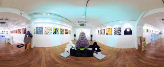 “大衛(wèi)猿”主題展覽現(xiàn)場。（主辦方供圖）