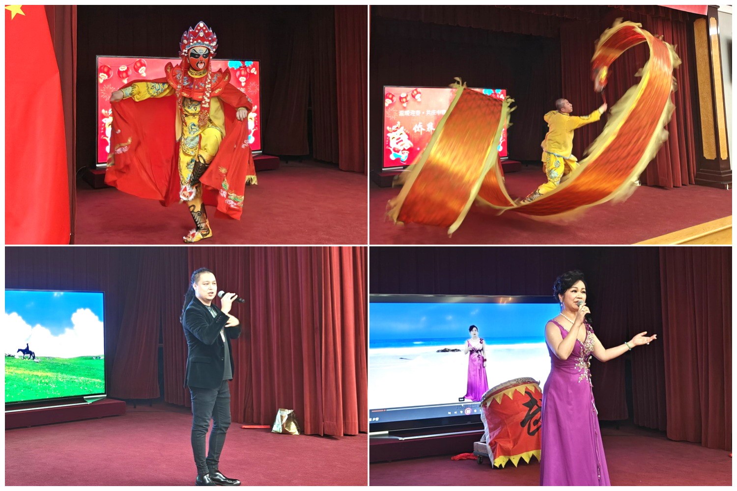 當(dāng)?shù)貎S界知名演員獻(xiàn)上精彩演出。主辦方供圖