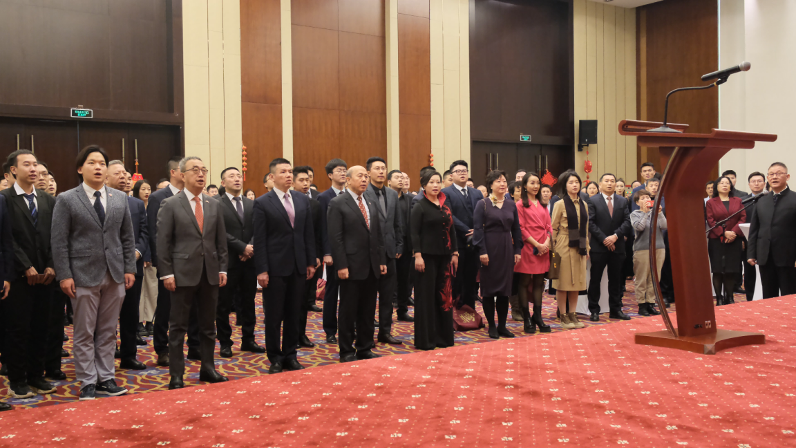 駐白俄羅斯使館2024年新春招待會(huì)現(xiàn)場(chǎng)。 駐白俄羅斯使館供圖