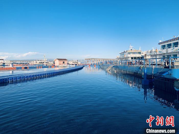 圖為青海湖一角。(資料圖) 張傲 攝