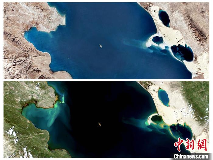衛(wèi)星鳥瞰“生態(tài)大省”青海：沙化治理明顯，青海湖如藍寶石