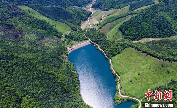 空中俯瞰北山村。洲湖鎮(zhèn)供圖