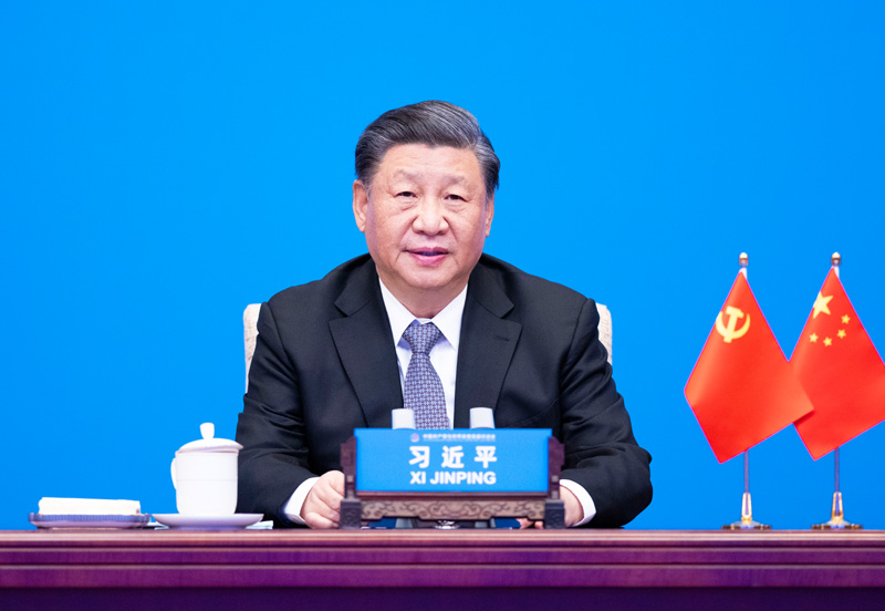2023年3月15日，習近平主席在北京出席中國共產(chǎn)黨與世界政黨高層對話會，并發(fā)表題為《攜手同行現(xiàn)代化之路》的主旨講話。