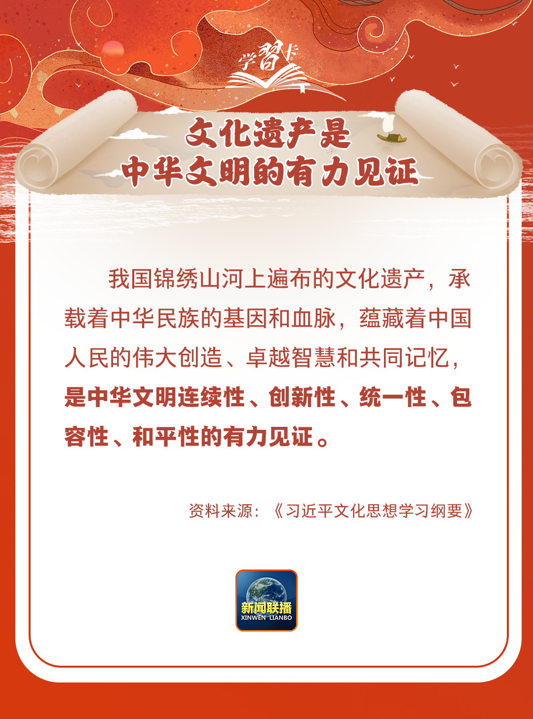 學(xué)習(xí)卡丨守護(hù)好中華民族的文化瑰寶！