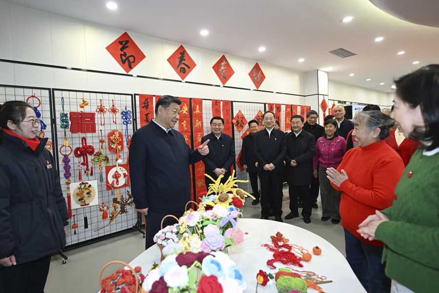 2025年1月23日，習(xí)近平總書(shū)記在沈陽(yáng)大東區(qū)長(zhǎng)安街道長(zhǎng)安小區(qū)社區(qū)黨群服務(wù)中心考察。