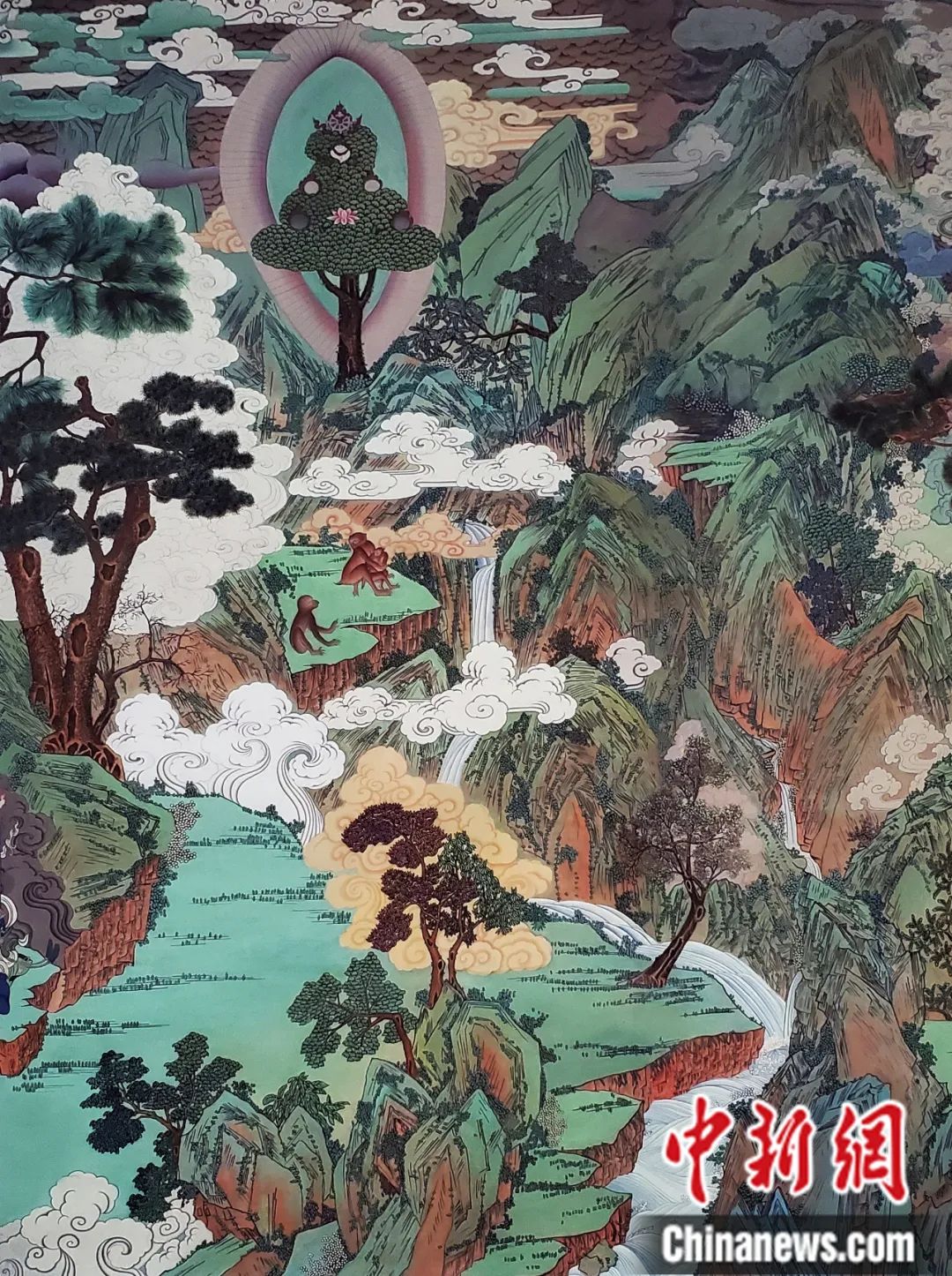 臨摹、補(bǔ)繪的青海瞿曇寺壁畫(huà)。受訪(fǎng)者 供圖