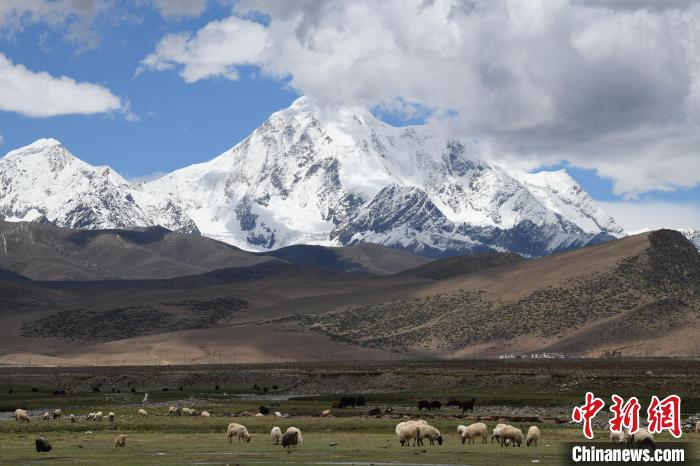 資料圖為拉薩市尼木縣境內(nèi)的瓊姆崗嘎雪山?！∝暩聛?lái)松 攝
