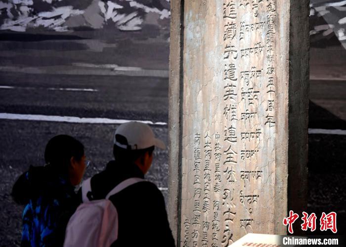 圖為5月18日，觀眾正在欣賞展覽?！±盍?攝