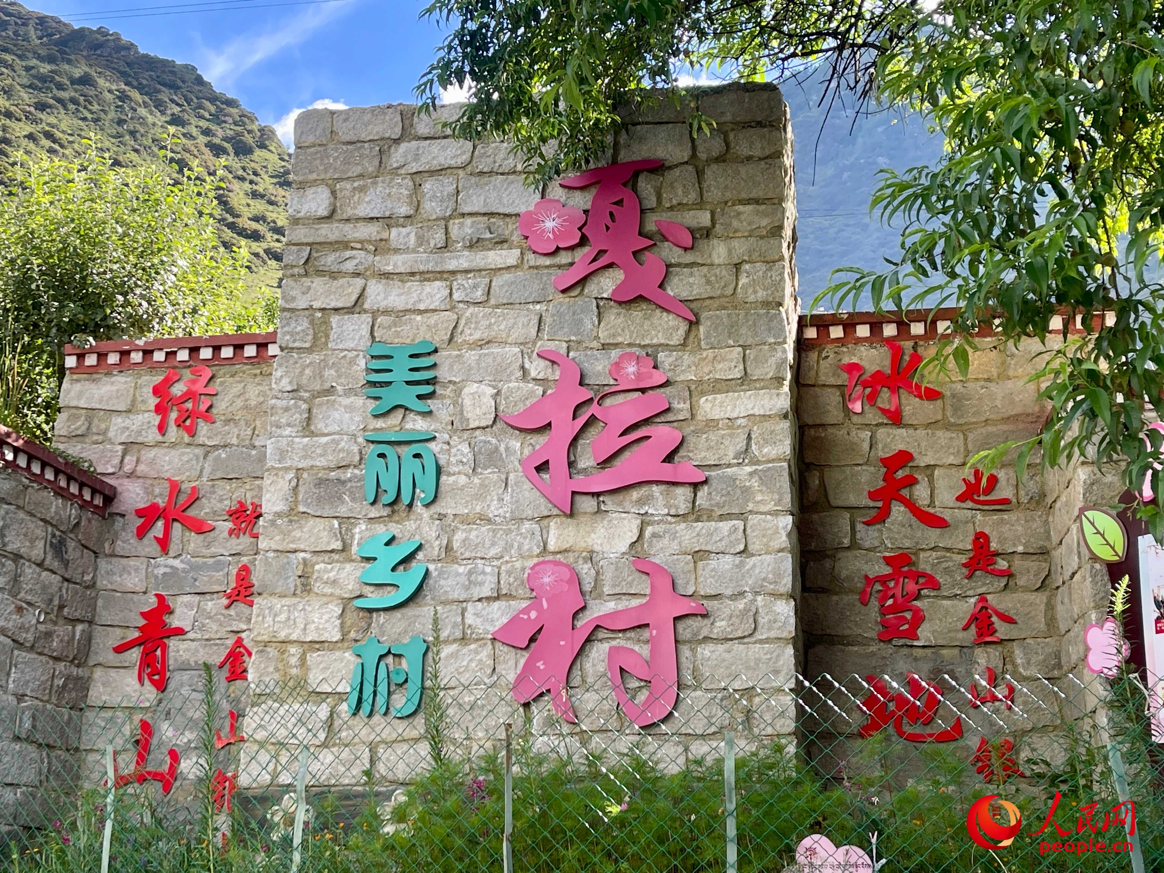 林芝鎮(zhèn)嘎拉村。人民網(wǎng) 周靜圓攝
